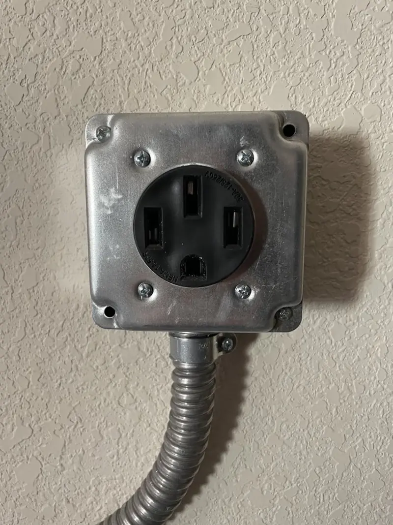 NEMA 14-50 outlet installed for Electrical Panel Upgrade in Gering
